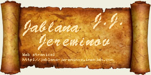 Jablana Jereminov vizit kartica